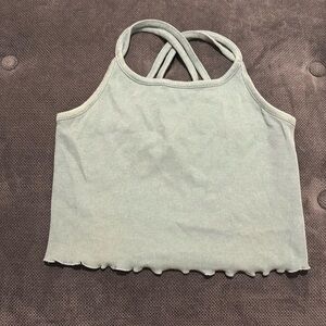 Cute green top from art class size 10-12